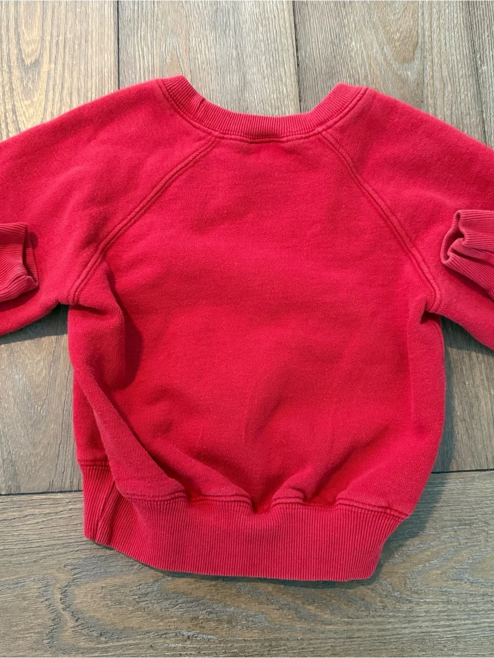 Ralph Lauren Toddler Boy’s Bright Red Crewneck Sweatshirt with Navy Pony